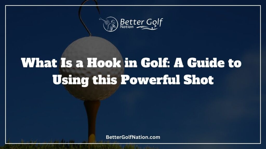 Hook on top of golf ball