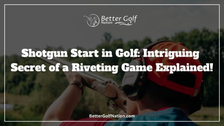 Shotgun Start in Golf: Intriguing Secret of a Riveting Game Explained!