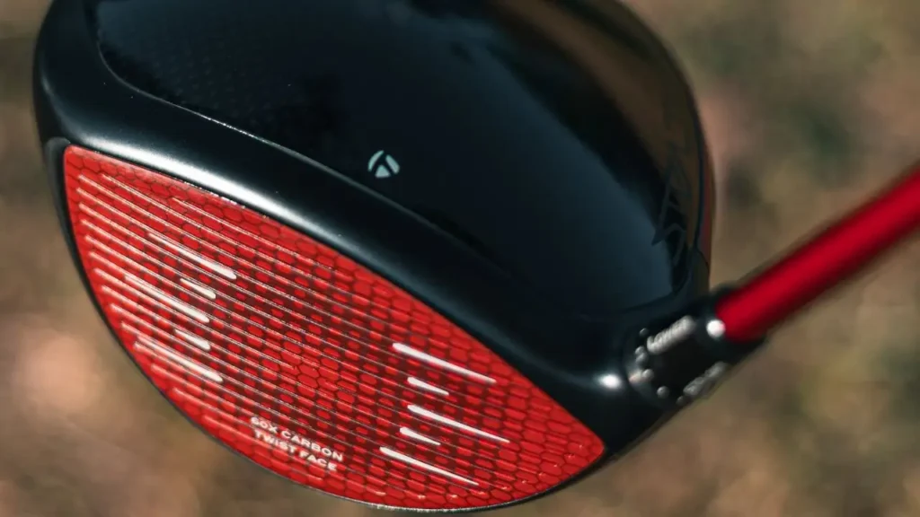 Golf driver close up red and black